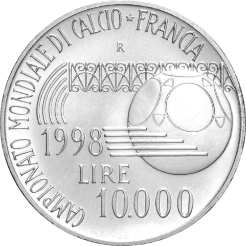 Moneta celebrativa campionato mondiale di Francia - Ministero del Tesoro