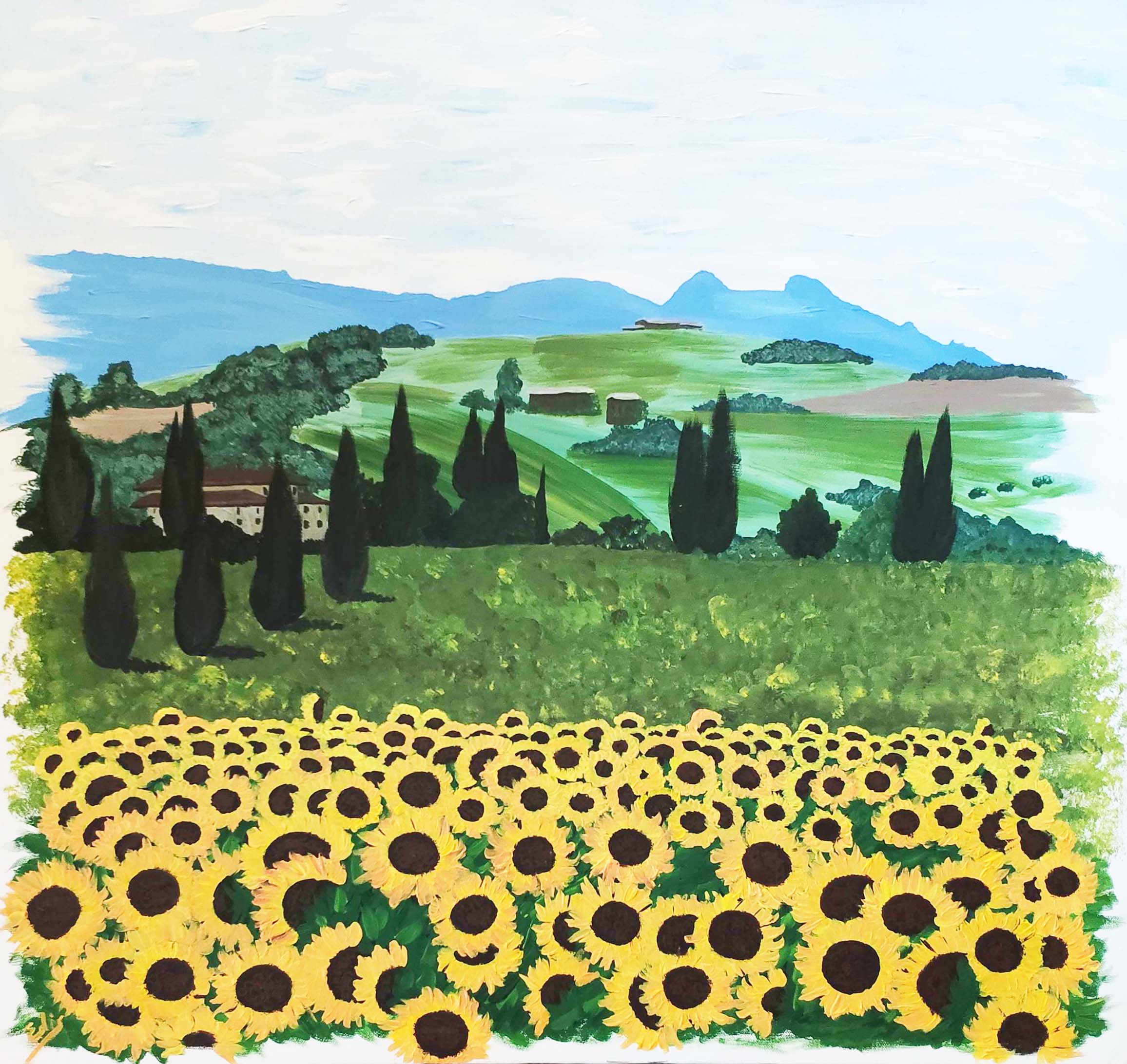 Edis Natalucci - Field of sunflowers