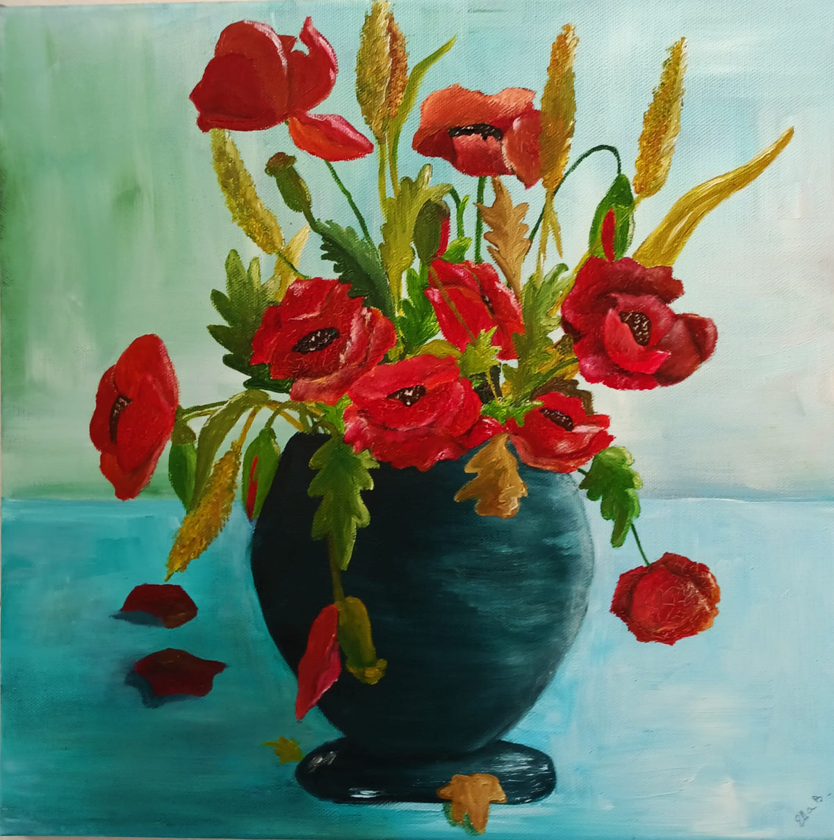 Graciela Banica - Amapolas rojas