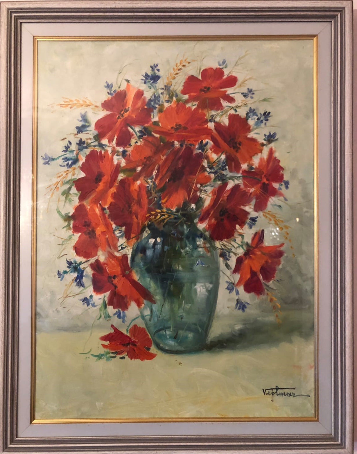 Autore sconosciuto - Vaso di papaveri