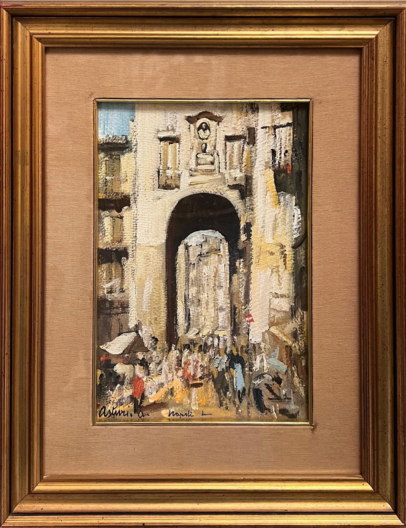 Antonio Asturi - Senza titolo (scorcio di napoli)