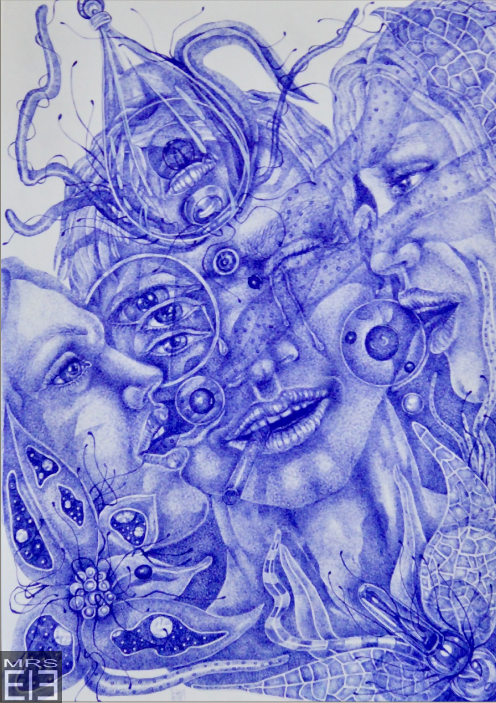 Consiglio di Mrs Ele, disegno a biro