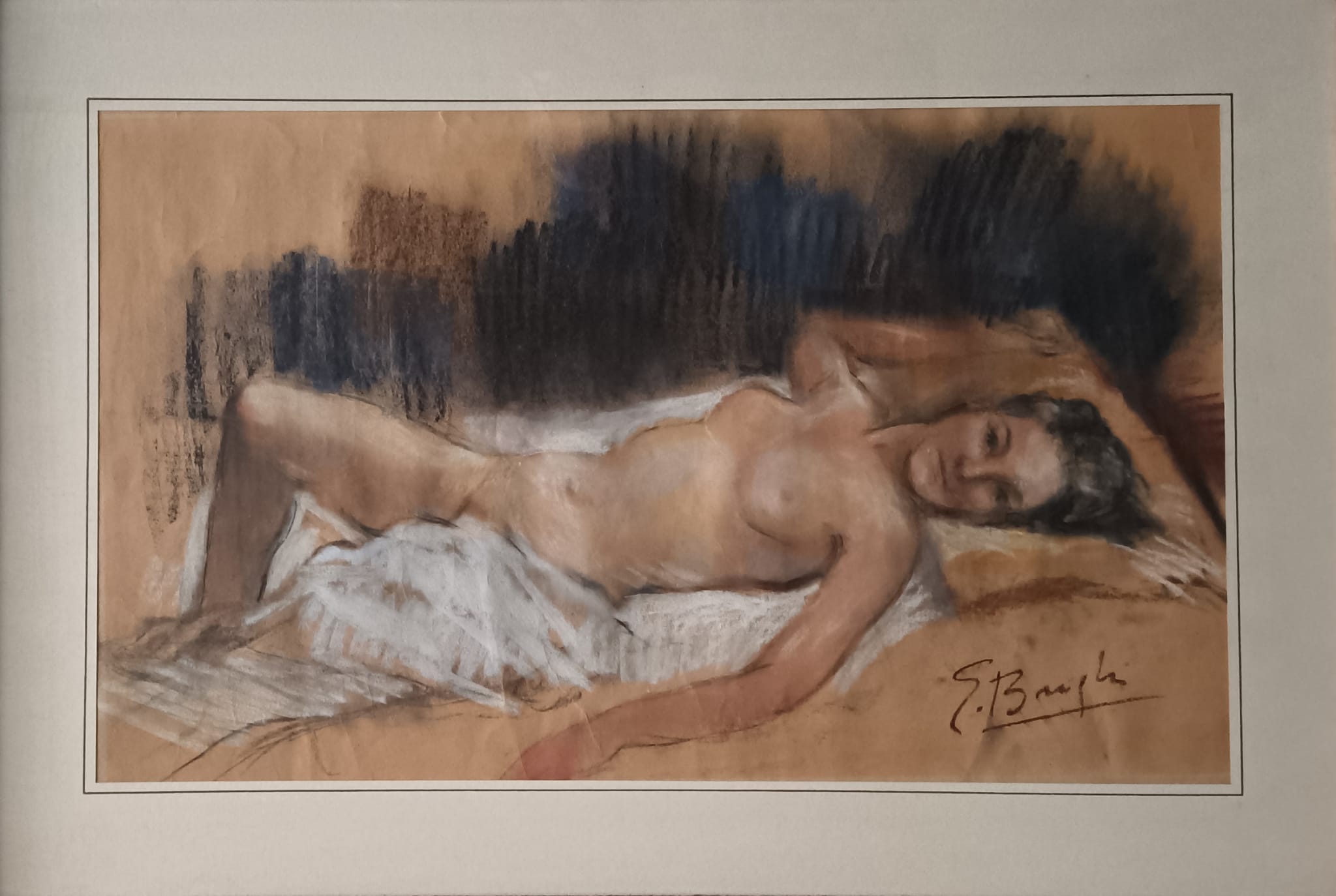 Gino Brighi - Desnudo de una mujer reclinada
