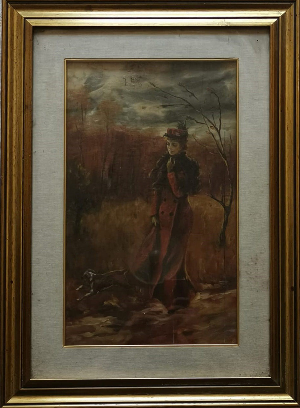Anonimo - Passeggiata in rosso  (copia da Giovanni Boldini)