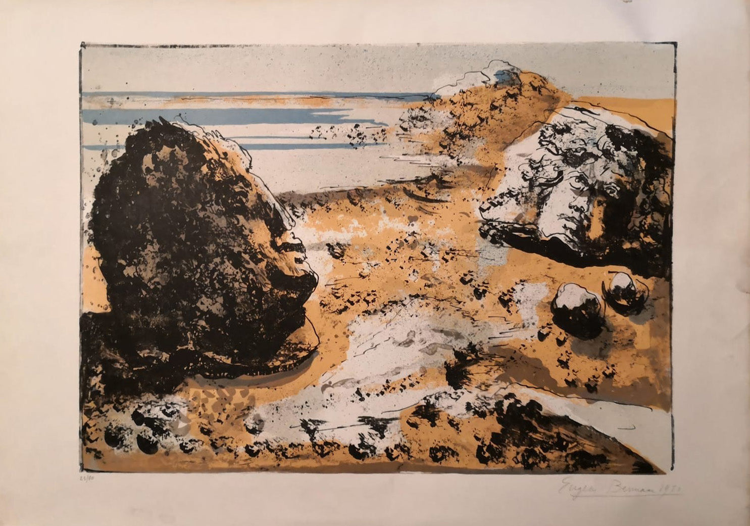 Eugene Berman - Two Jellyfish on the Beach