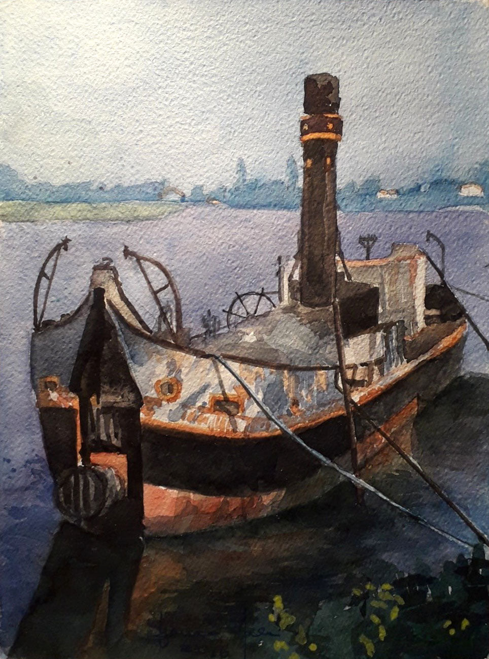 Franco Neri - Bettolina su Po