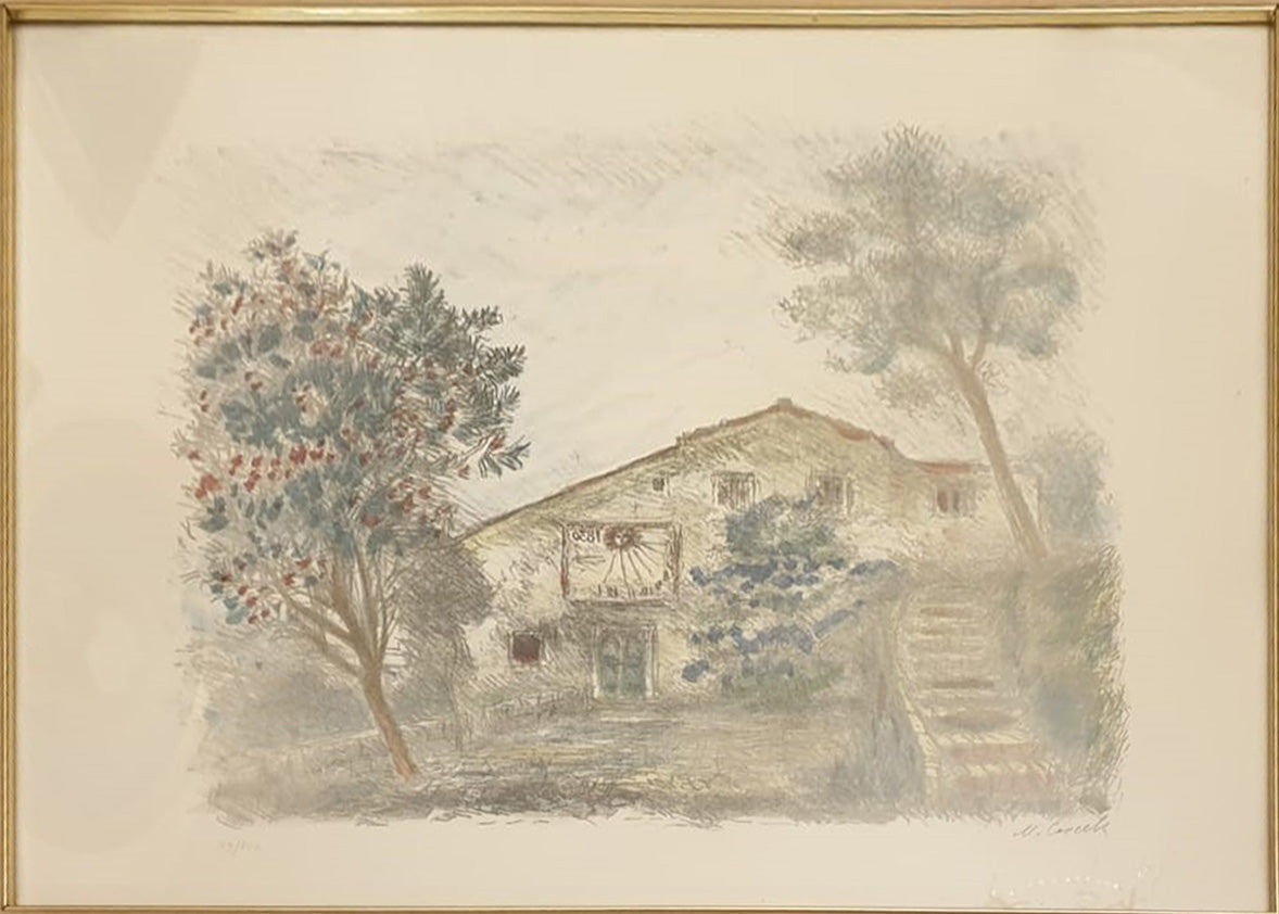 Michele Cascella - Casa con meridiana