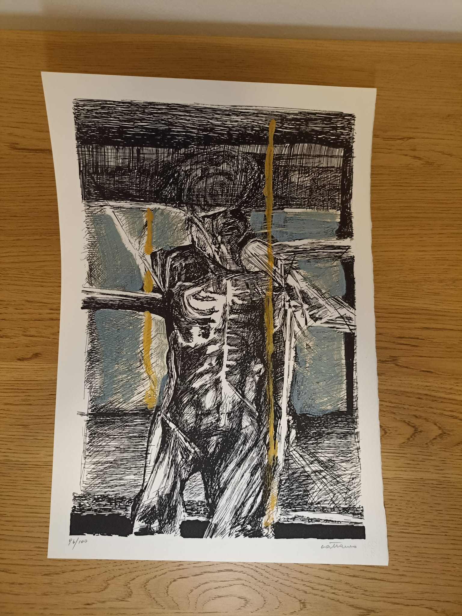 LIBERIAMO LA PACE - SERIE DI 5 SERIGRAFIE COLORATE A MANO - PAOLO CATTANEO