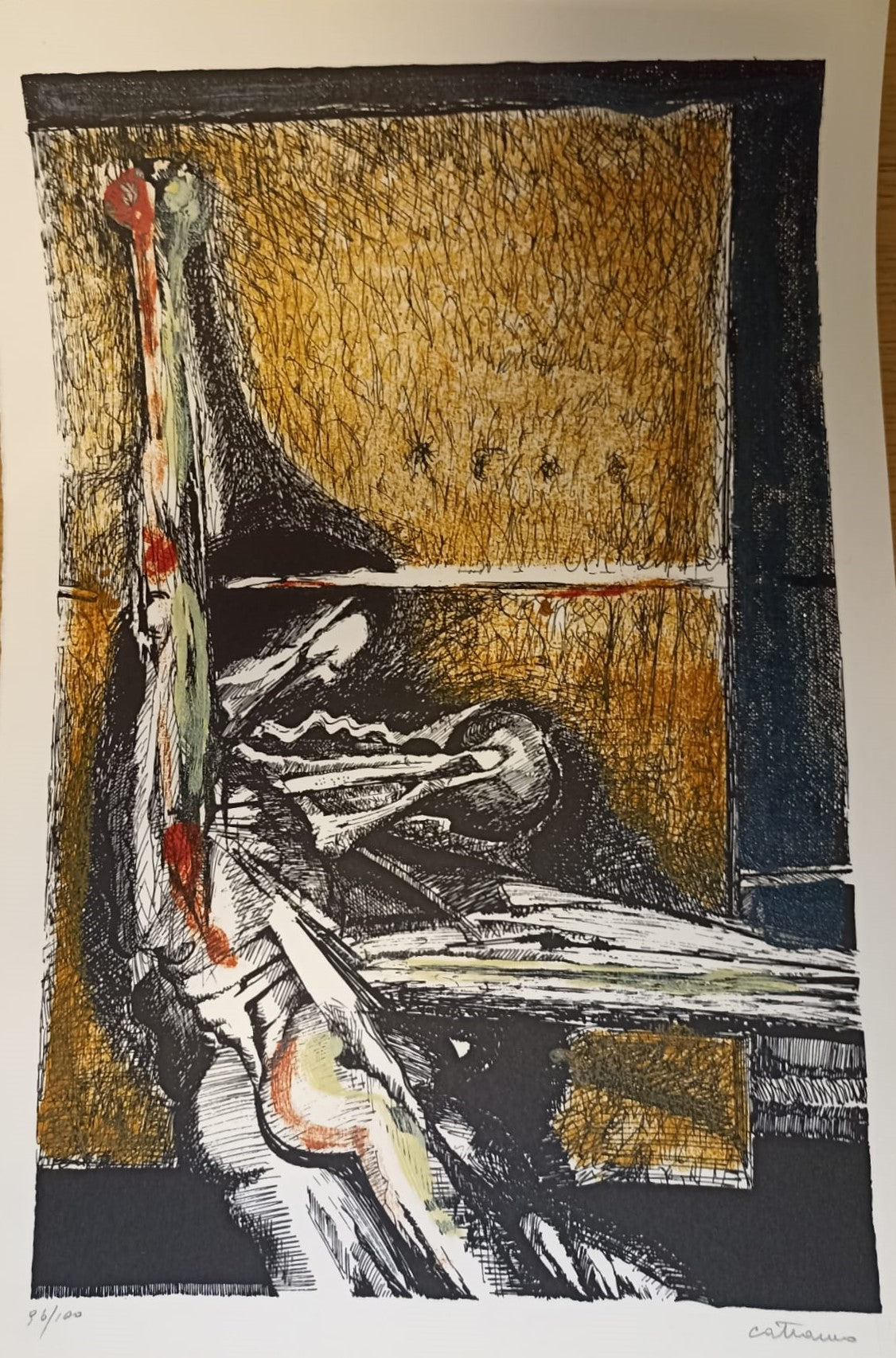 LIBERIAMO LA PACE - SERIE DI 5 SERIGRAFIE COLORATE A MANO - PAOLO CATTANEO