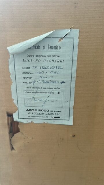 TENTAZIONE - LUCIANO GASBARRI