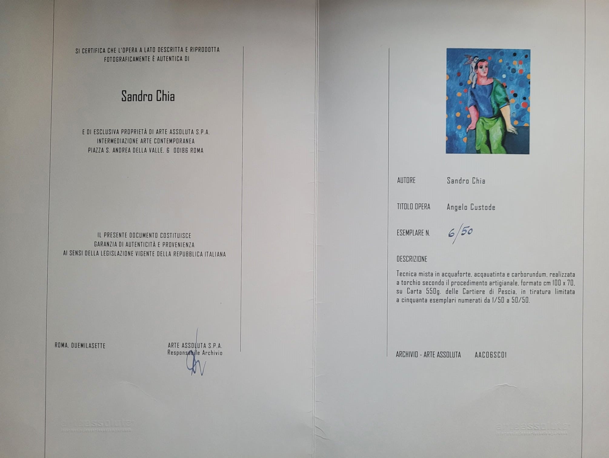 Sandro Chia - Angelo custode