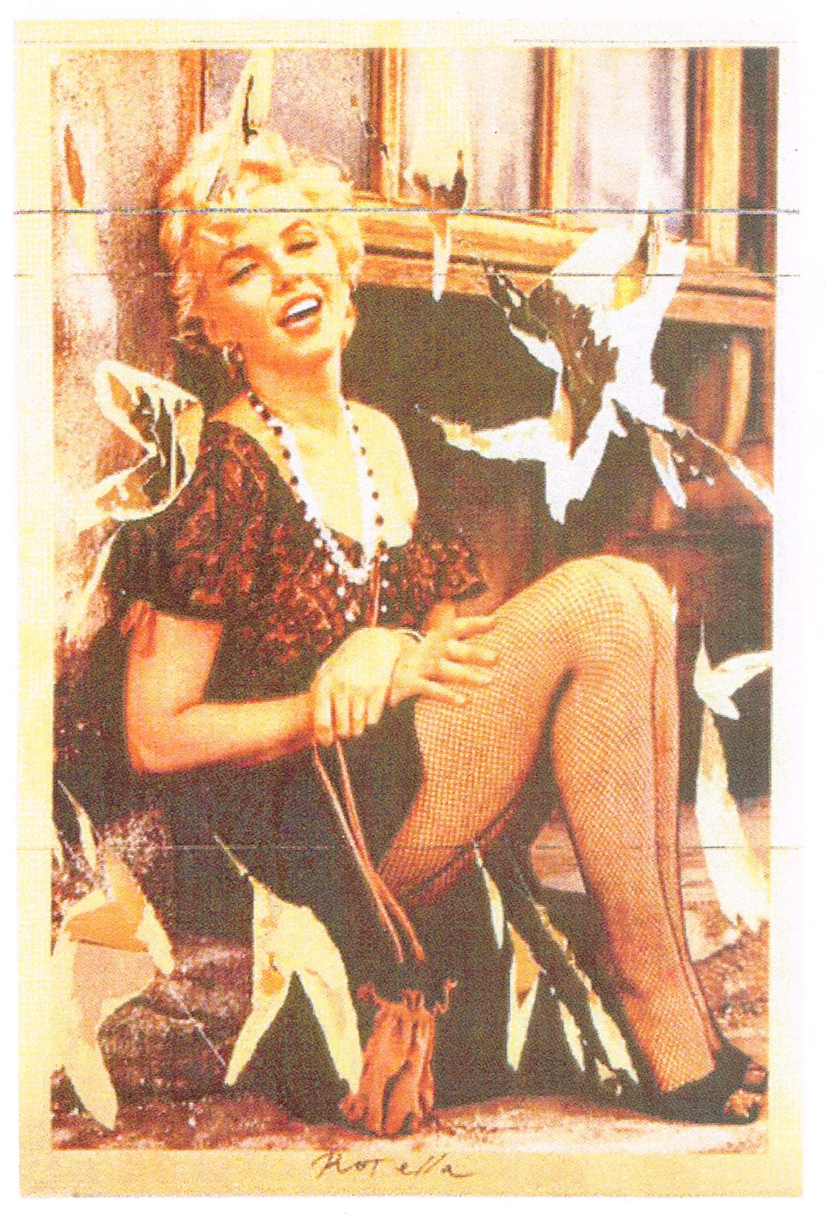 Mimmo Rotella - Medias de rejilla