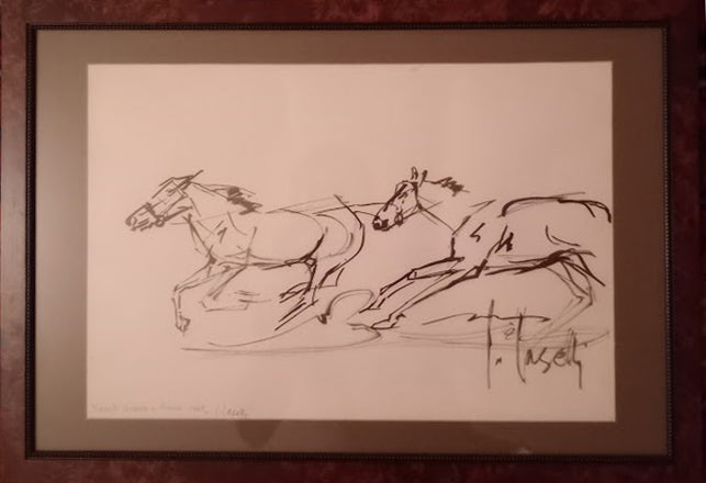 Carlo Caselli - Caballos corriendo (Vinovo)