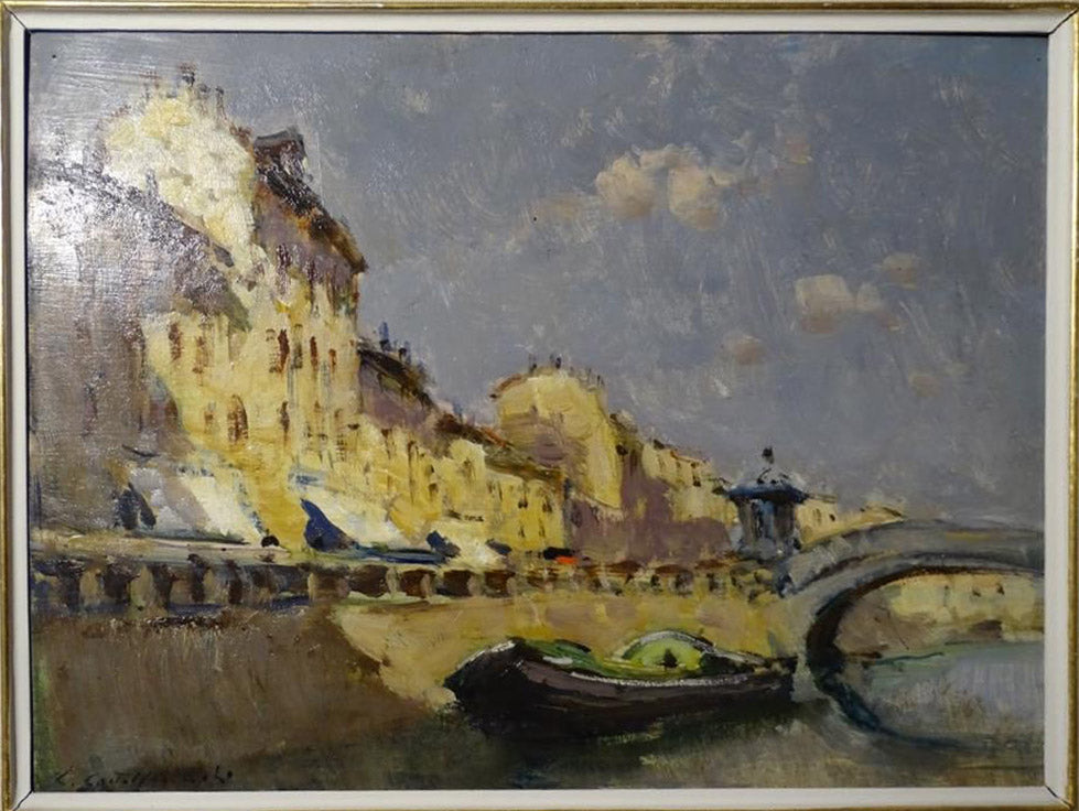 Cirano Castelfranchi - Sole sull'Alzaia Pavese