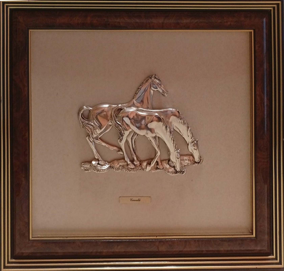 Cavalli di Capitanelli, altorilievo del 1990