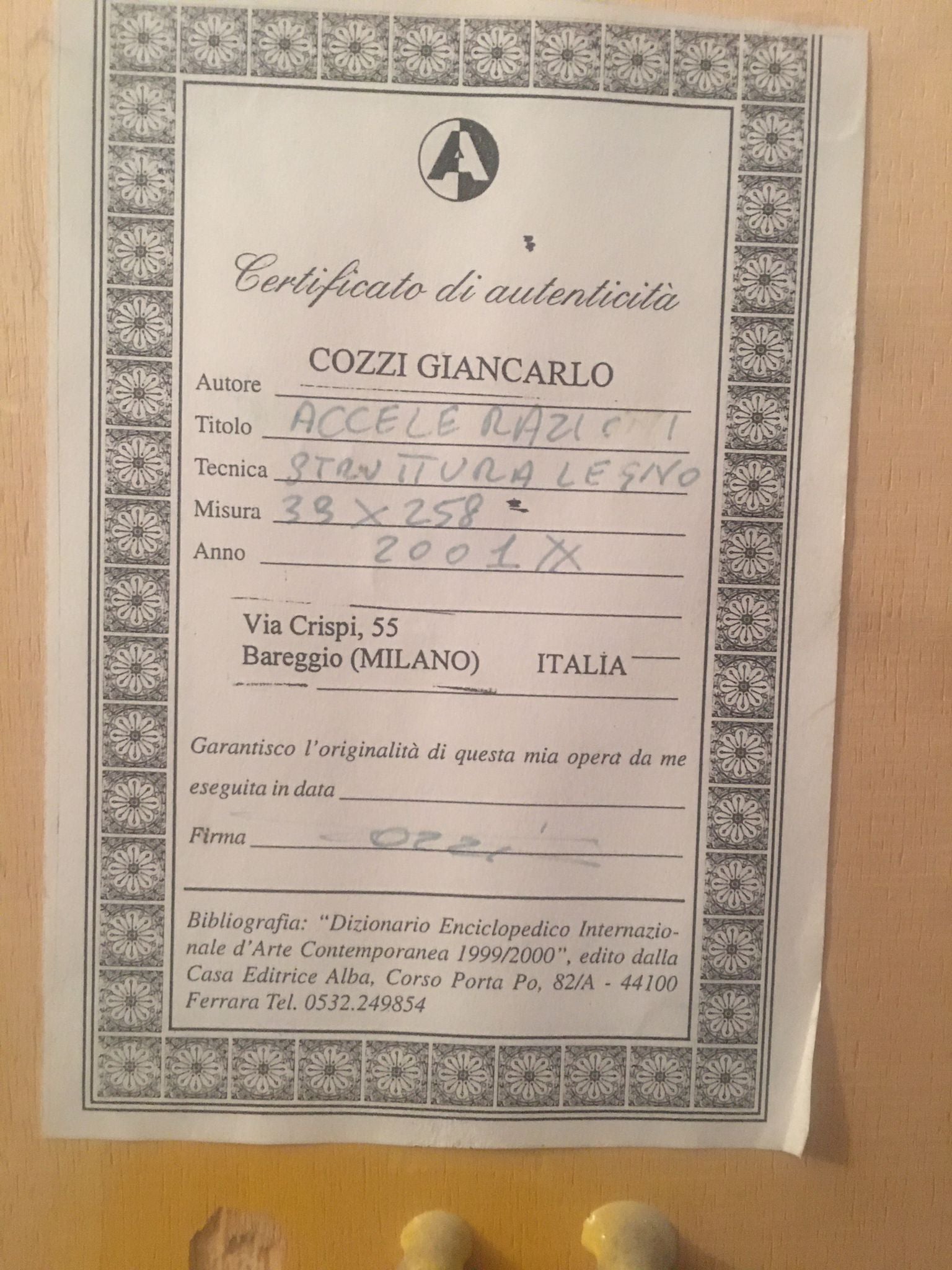 Giancarlo Cozzi - Accelerazioni