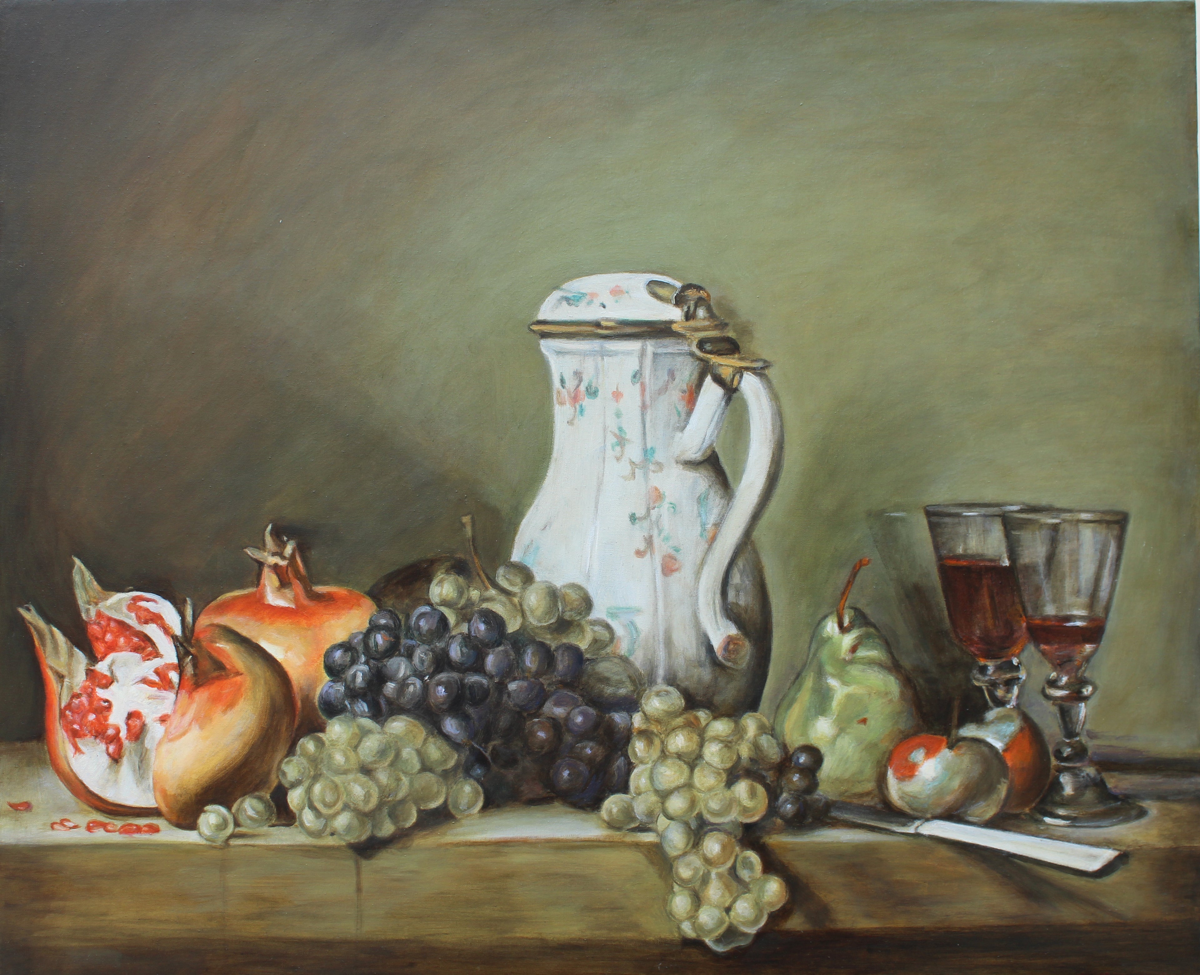 DearLife - Omaggio a Chardin - Uva e melograni