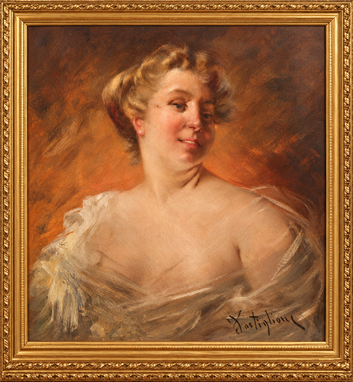 Senza titolo di Salvatore Postiglione, olio su tela