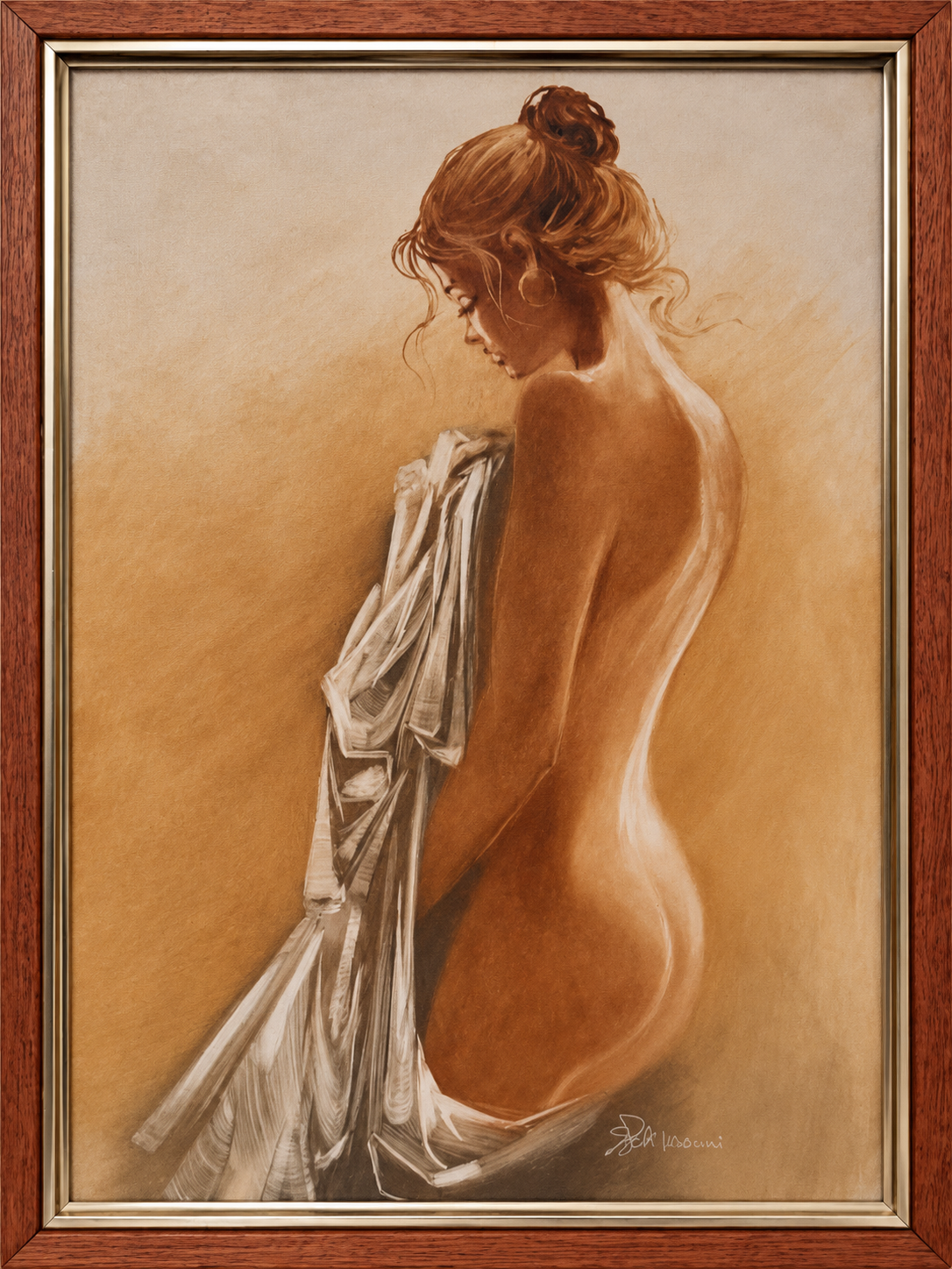 Senza titolo Nudo di Liverani, olio