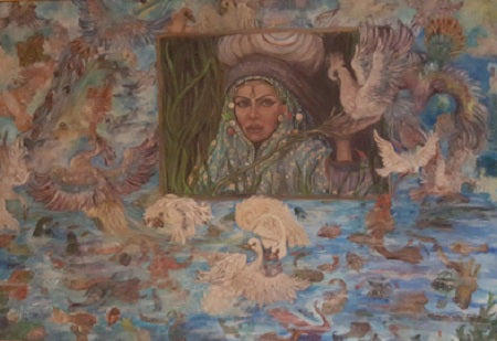 Mariella Rossi Tonelli - Cielo mare con viso di donna