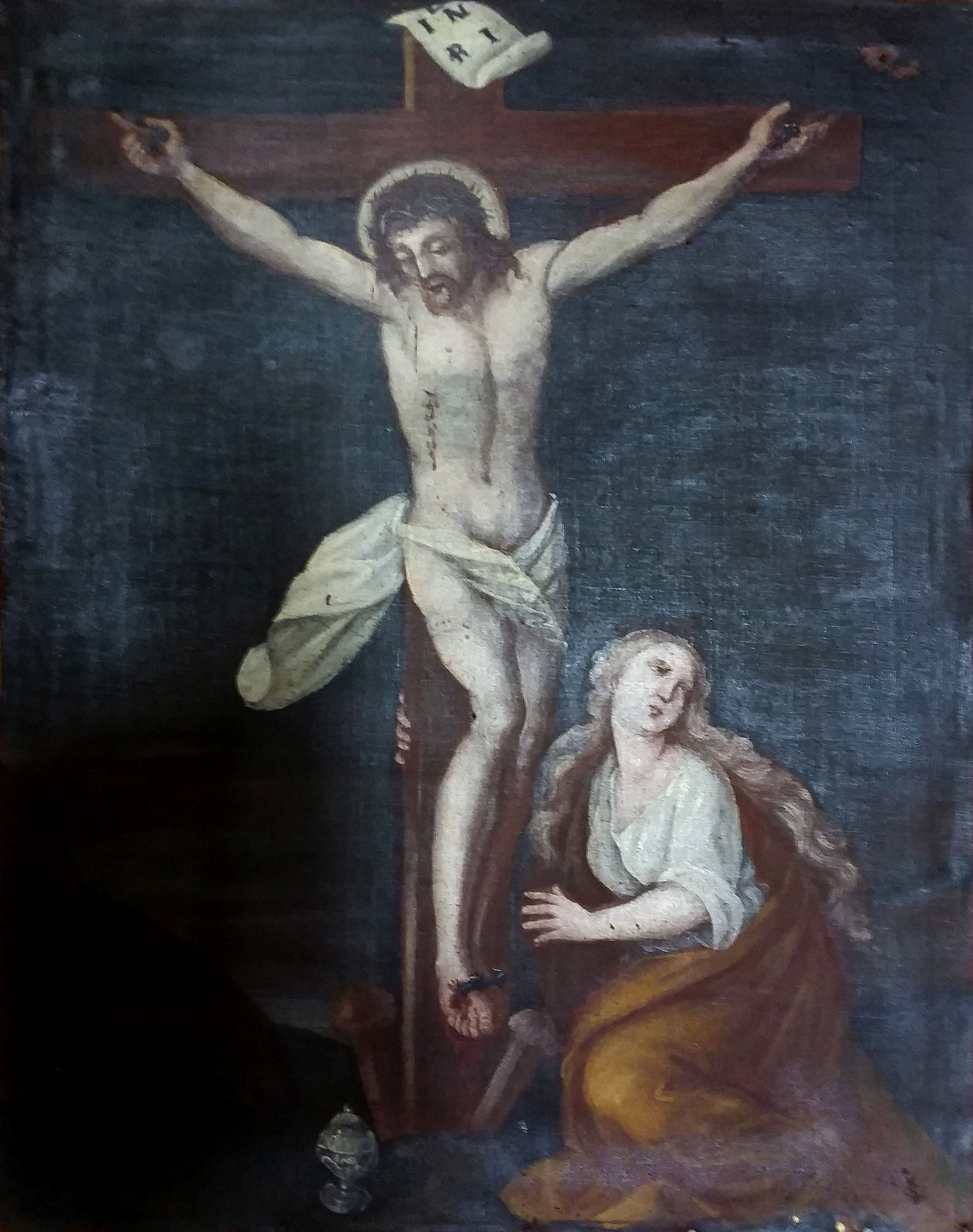 Artista desconocido - Crucifixión con María Magdalena