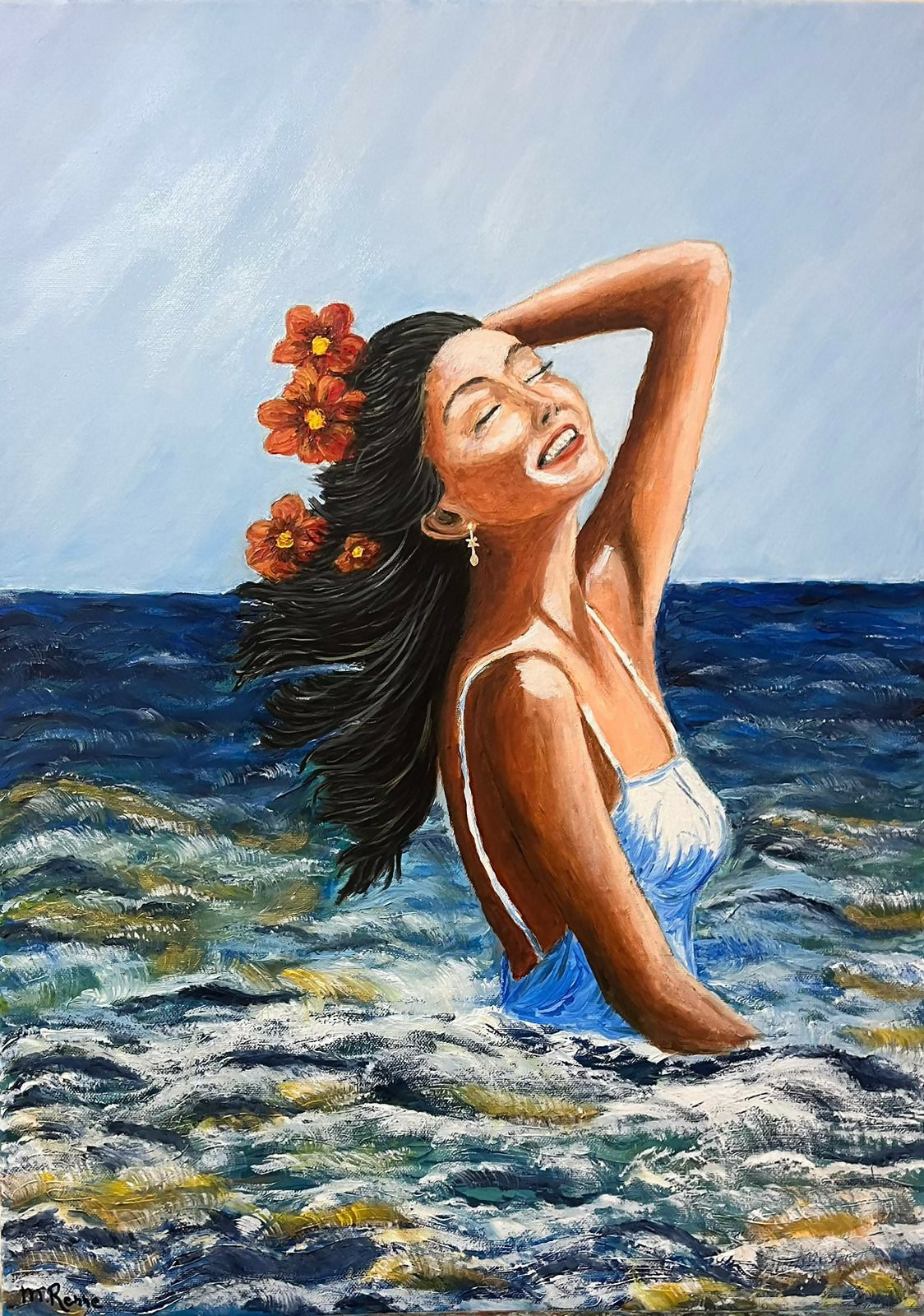 Serenità di Mirella Anna Renne, olio su tela – figura