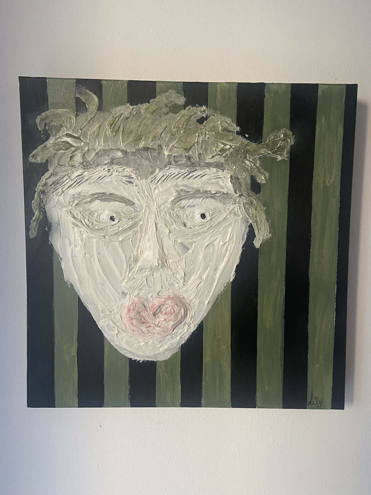 Il bacio incompleto di Lily, tecniche miste