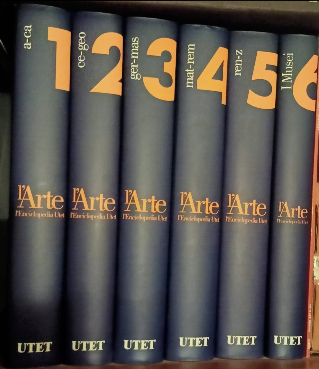 ENCICLOPEDIA ARTE UTET - 6 VOLUMI