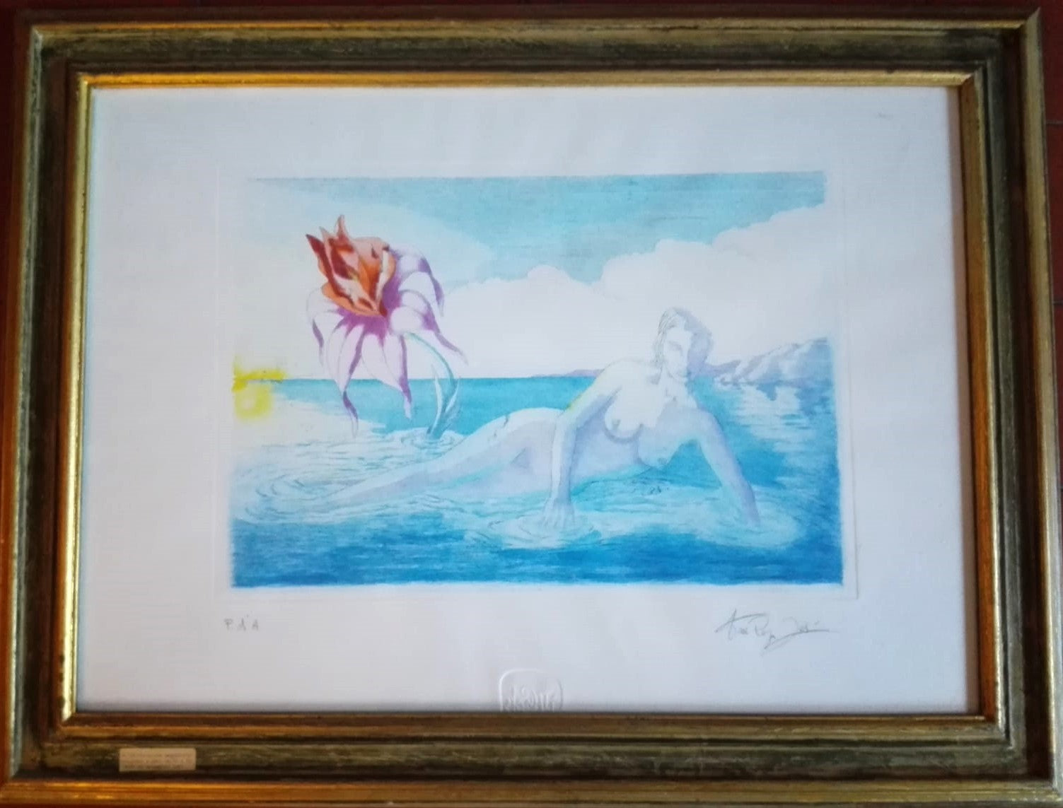 JOSE' VAN ROY DALI - NUDO IN SPIAGGIA
