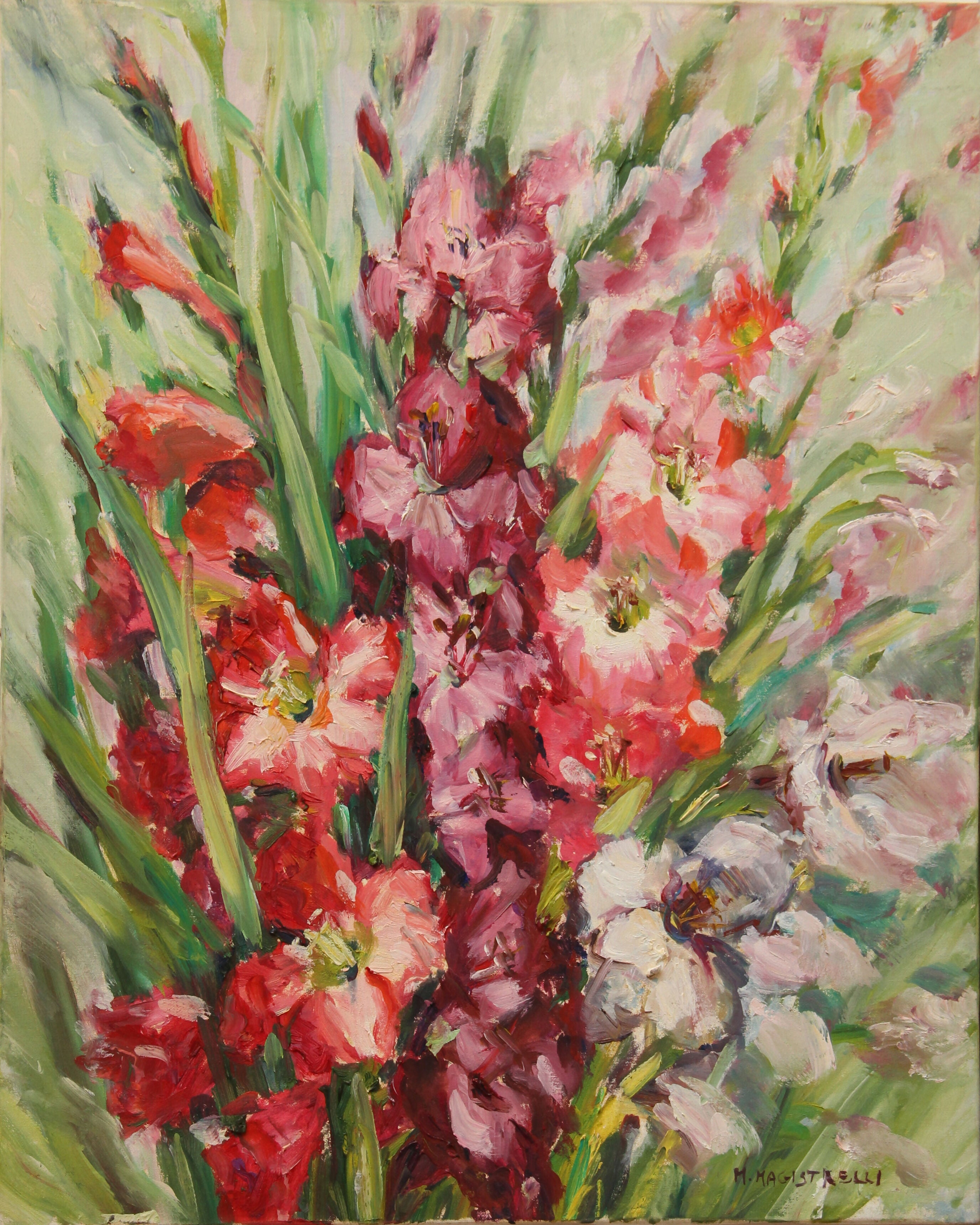 Gladioli – Tecniche miste su tela – Miranda Magistrelli