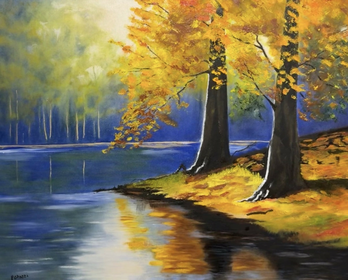 Luci d'autunno sul lago