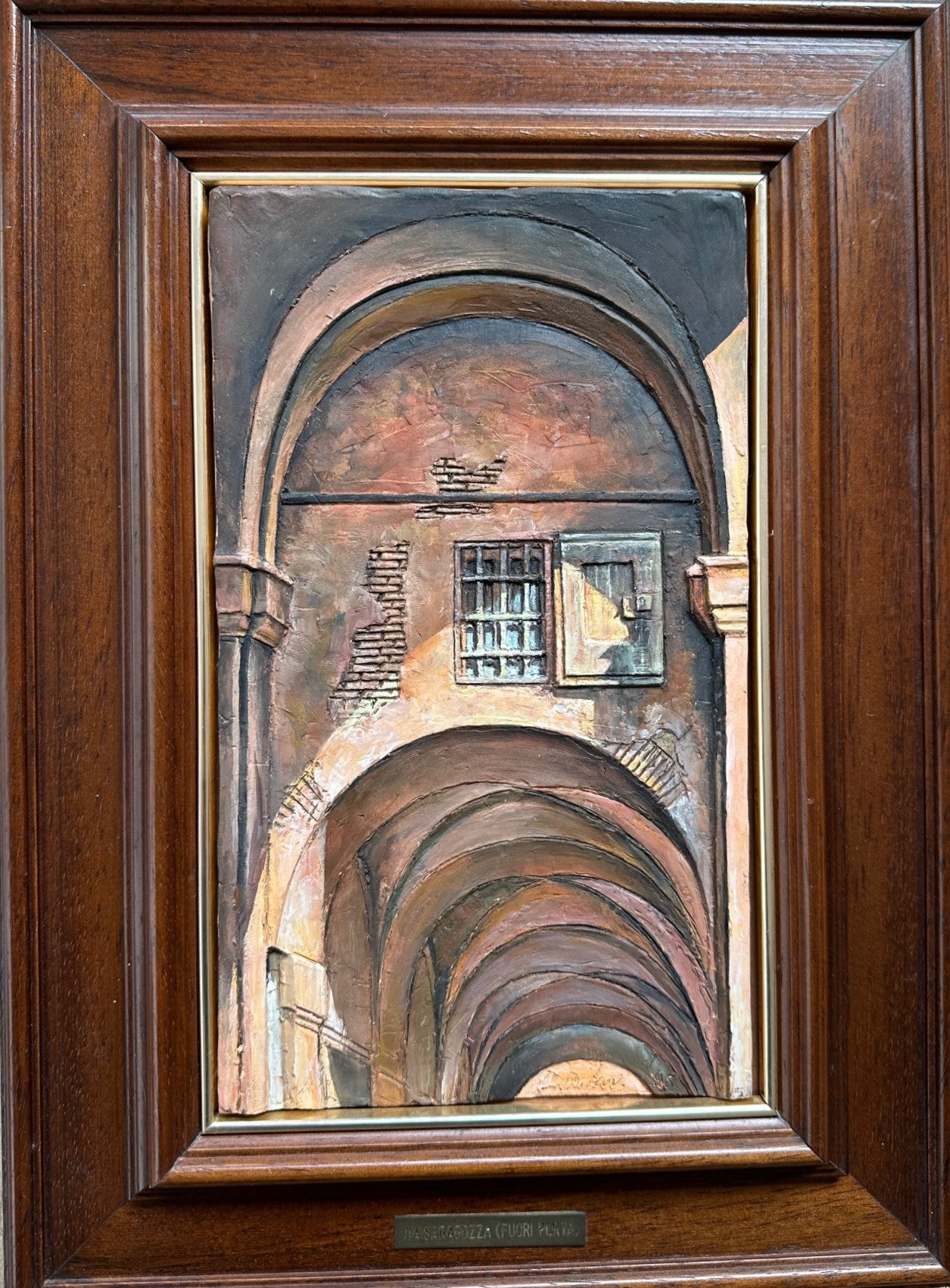 IVAN DIMITROV - FINESTRA SOTTO IL PORTICO DI VIA SARAGOZZA