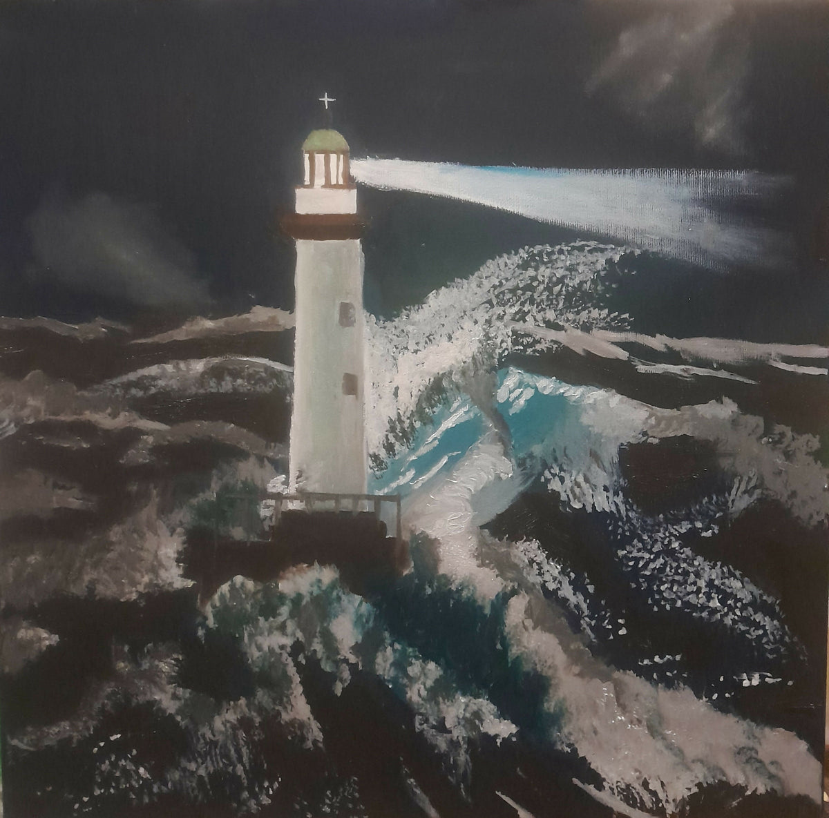 Il guardiano solitario e l' ira del mare
