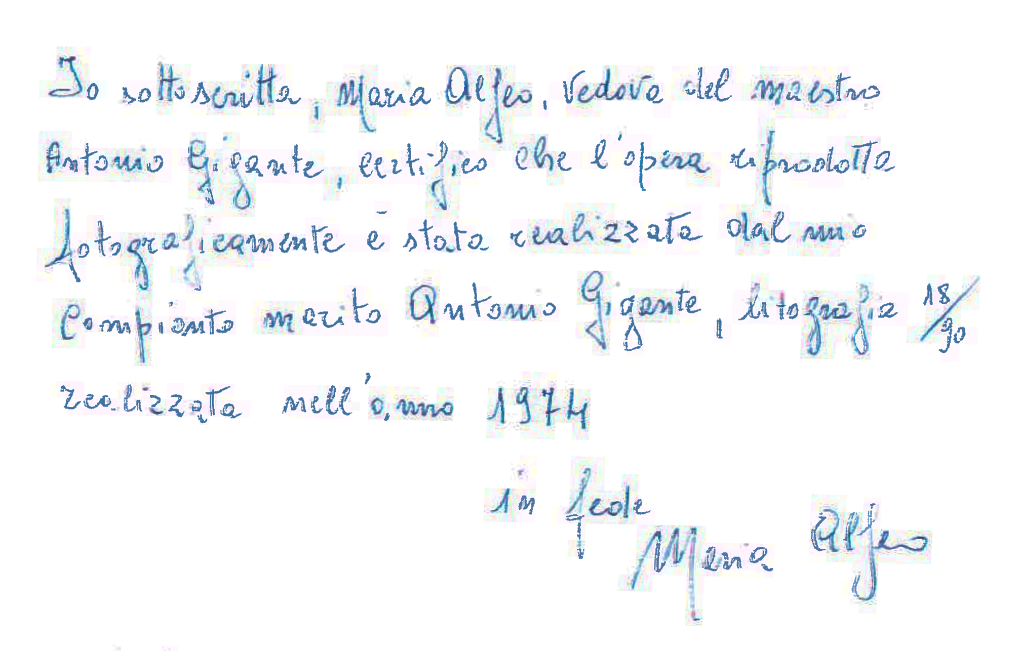 Antonio Gigante - Senza titolo