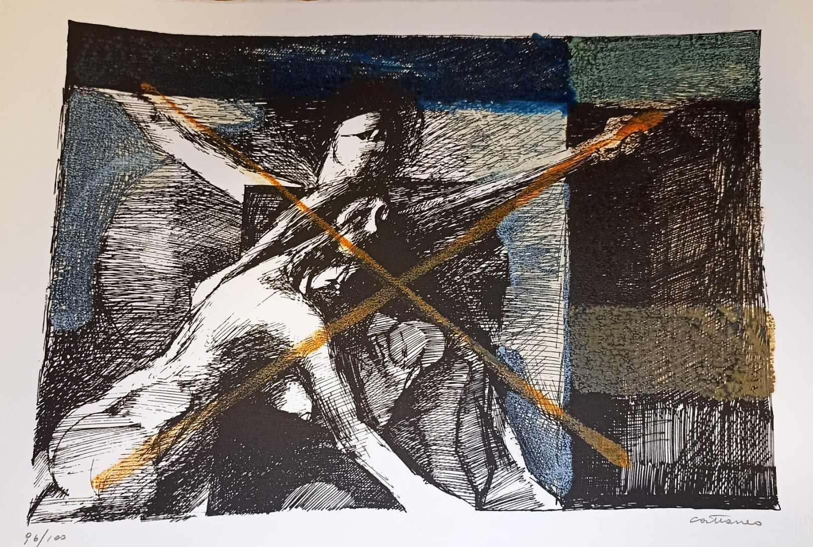 LIBERIAMO LA PACE - SERIE DI 5 SERIGRAFIE COLORATE A MANO - PAOLO CATTANEO