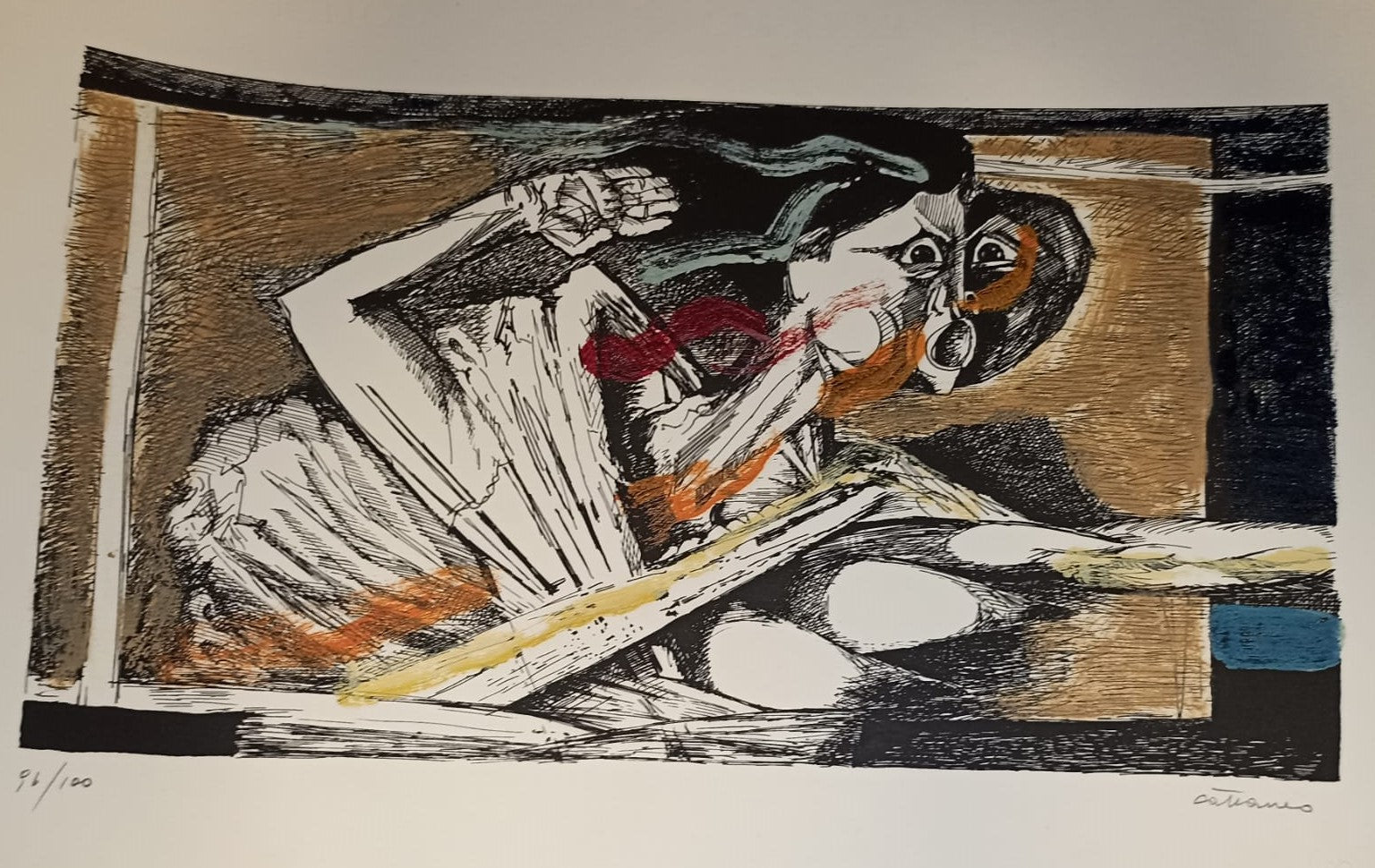 LIBERIAMO LA PACE - SERIE DI 5 SERIGRAFIE COLORATE A MANO - PAOLO CATTANEO