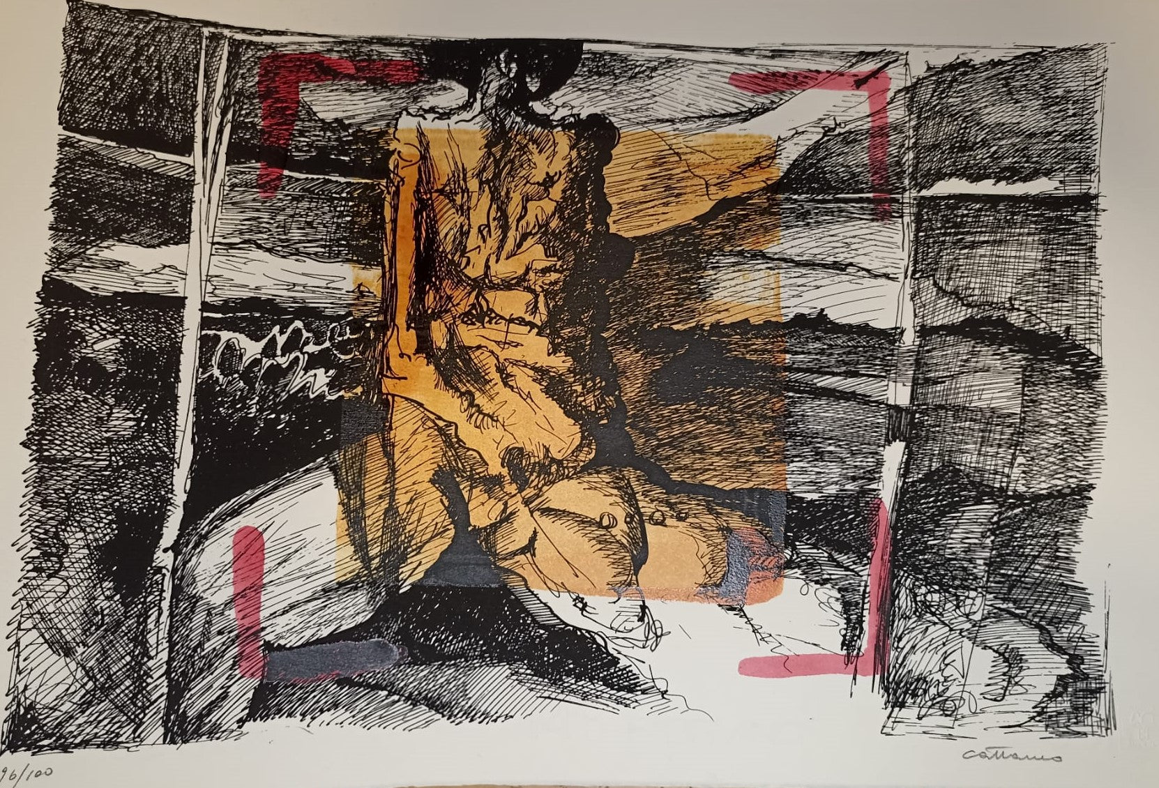 LIBERIAMO LA PACE - SERIE DI 5 SERIGRAFIE COLORATE A MANO - PAOLO CATTANEO