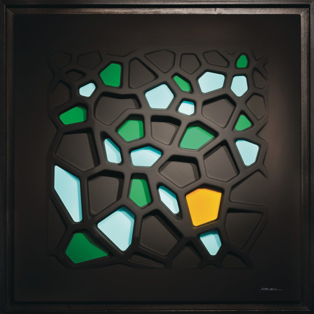 Giuseppe Santalena - Pentagon Black green e acquamarine