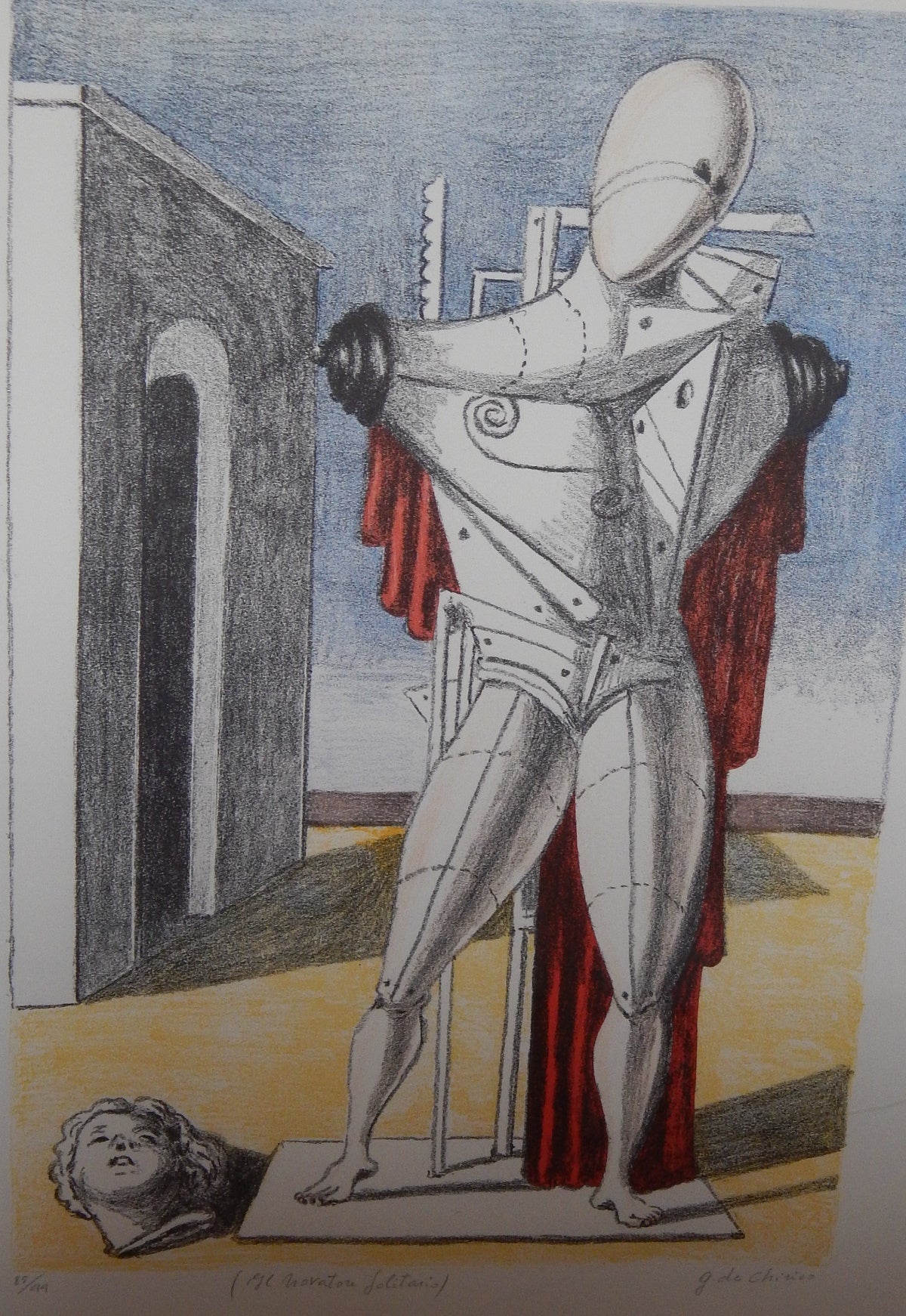 Giorgio De Chirico - Litografía en seis colores