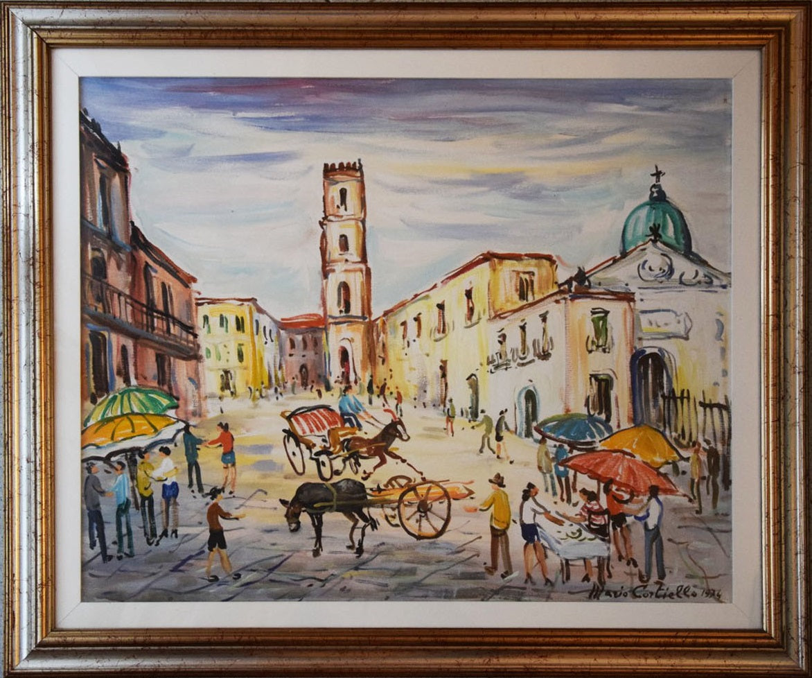 Mario Cortiello - Square with Horses