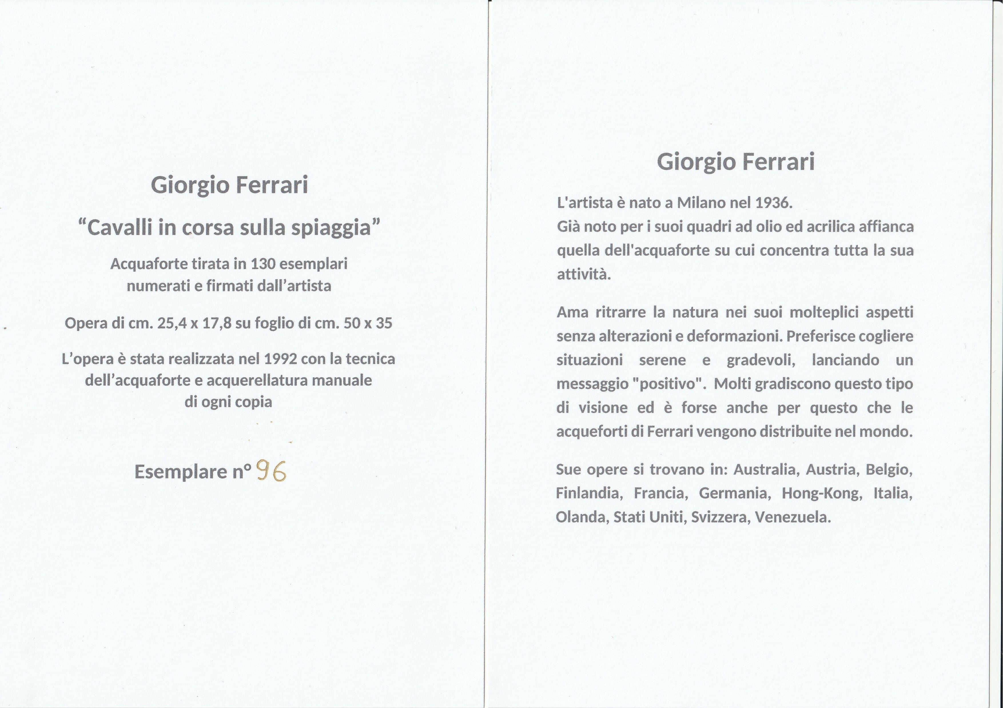 Cavalli in corsa sulla spiaggia