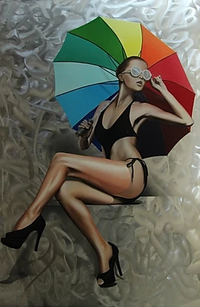 Tommaso Arscone - Donna con ombrello