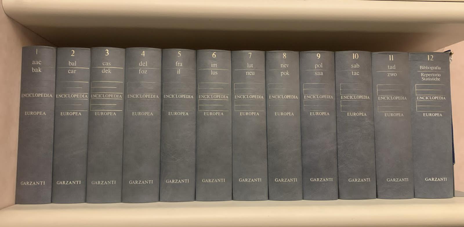 Enciclopedia Europea - Garzanti
