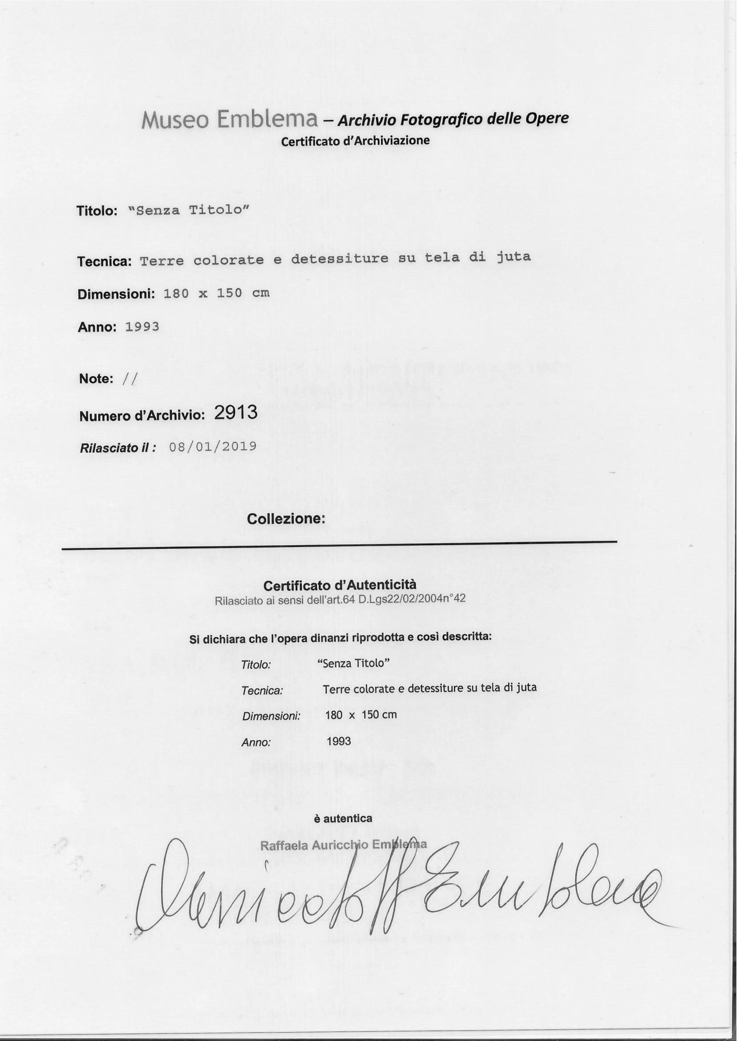 Salvatore Emblema - Senza titolo