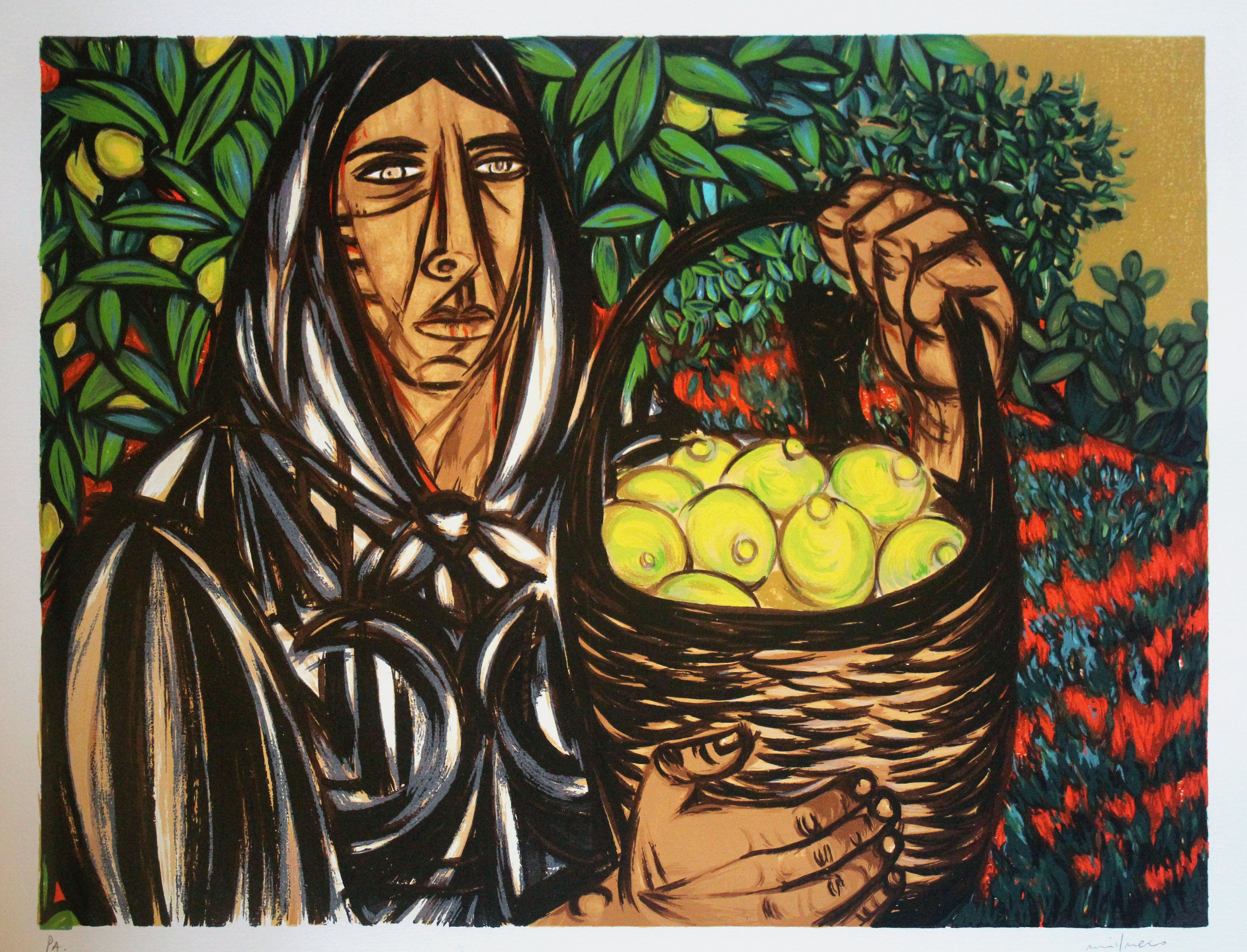 Giuseppe Migneco - Raccolta di limoni