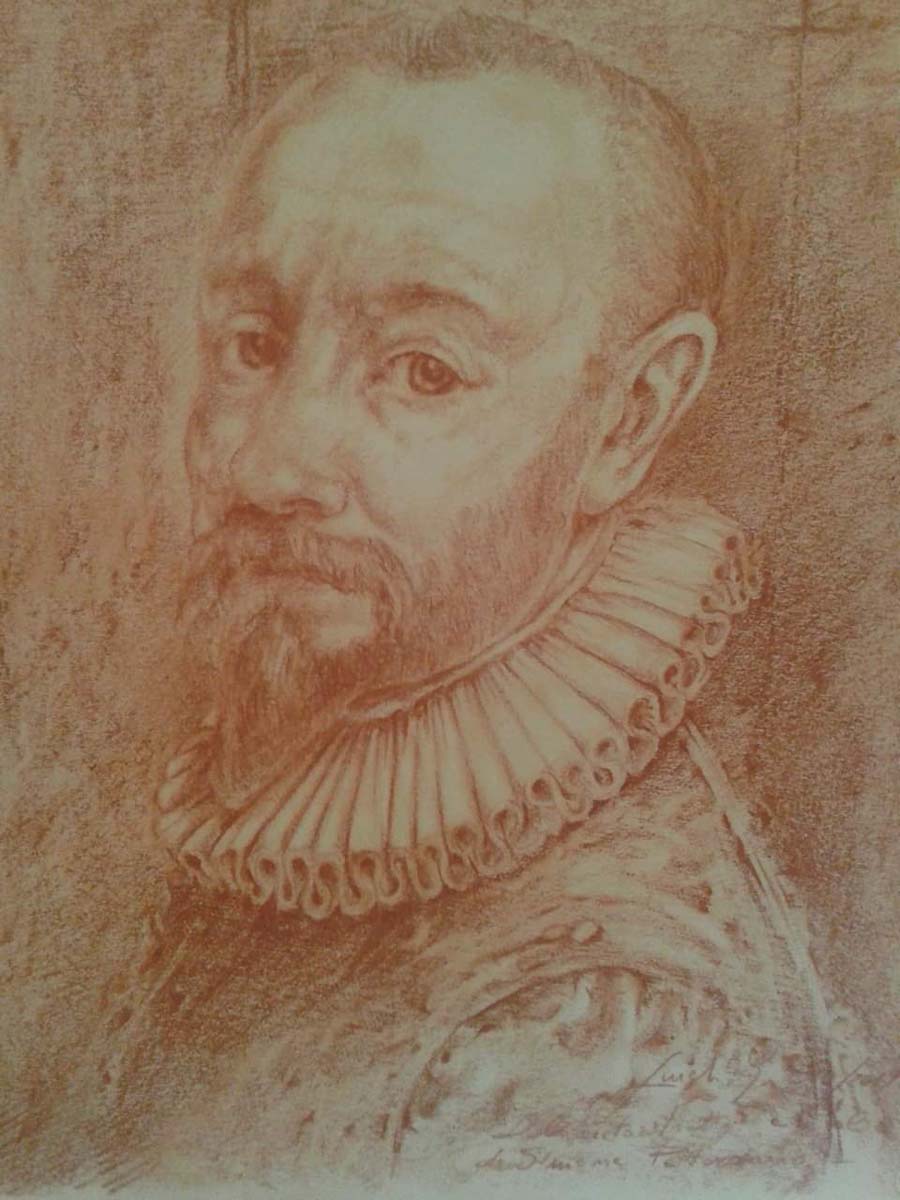 Giuseppe Fuschi - Ritratto di Simone Peterzano maestro di Caravaggio
