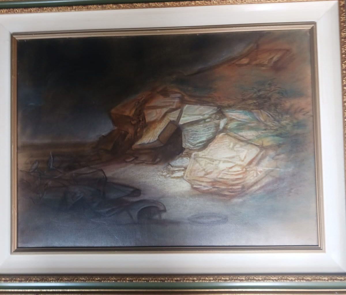 Paesaggio, tecniche miste su carta di Riccardo Tommasi Ferroni