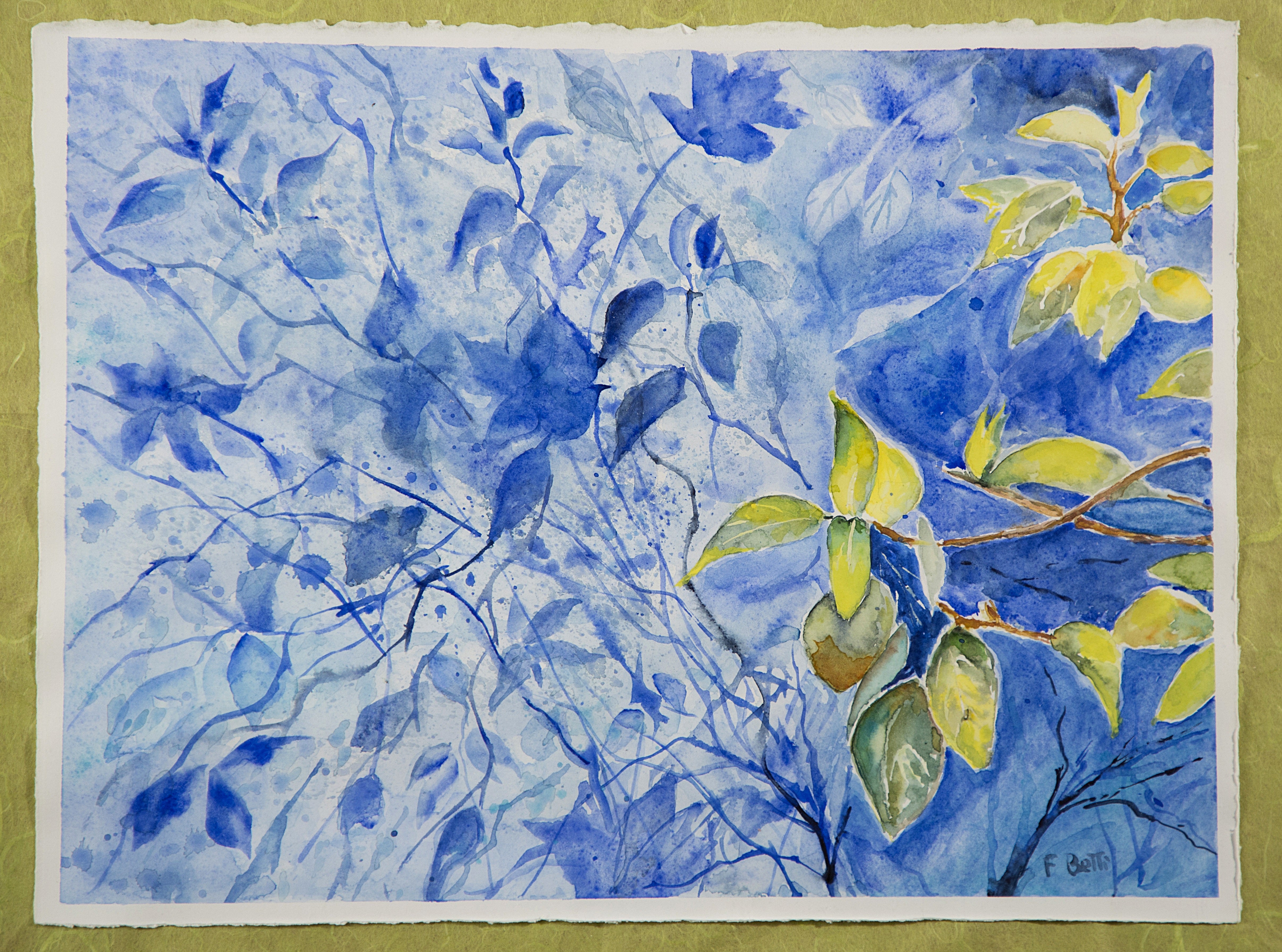 Fiorella Betti - Foglie blu