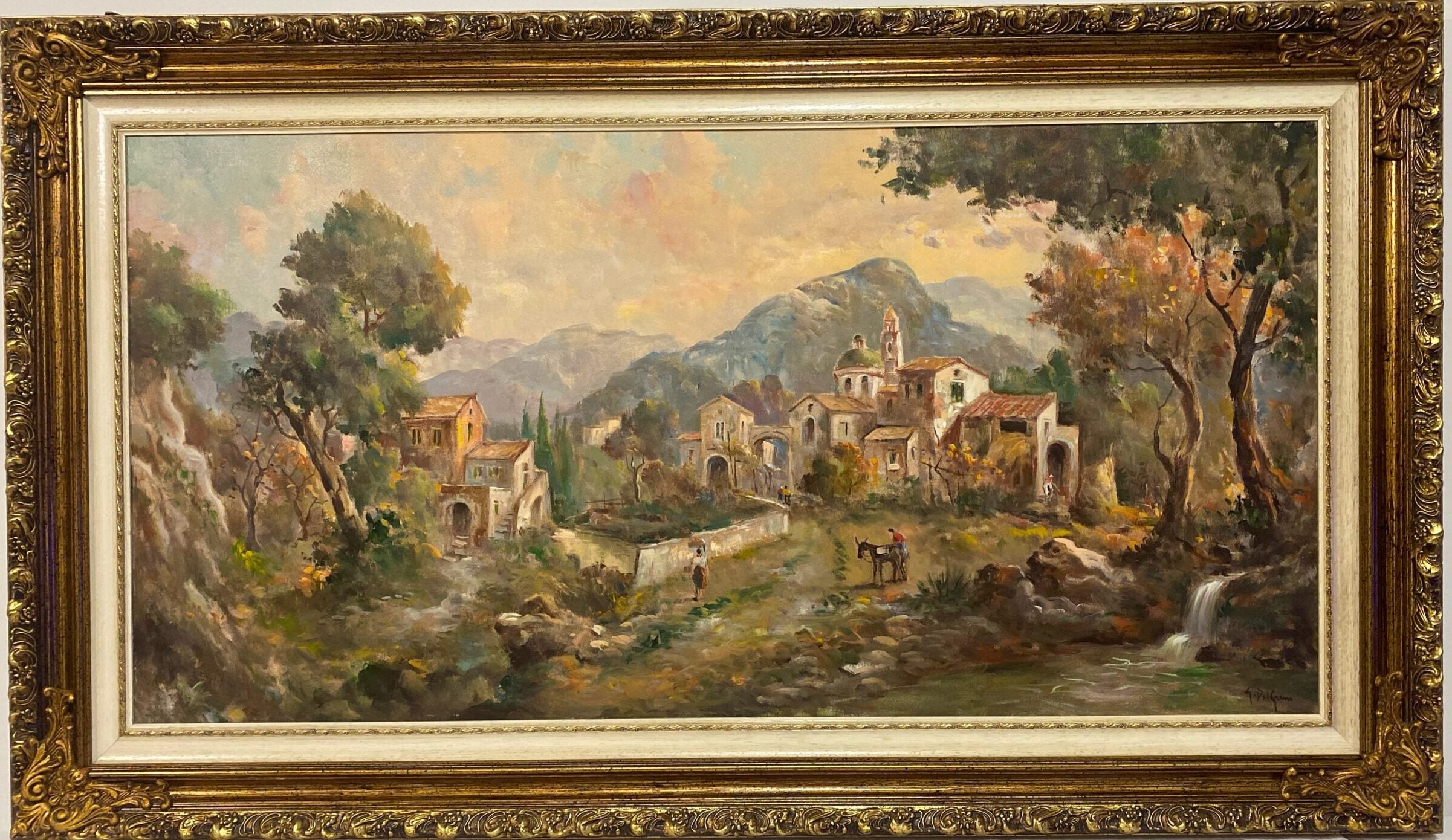 G. Del Grasso - Villaggio in Irpinia con casetta