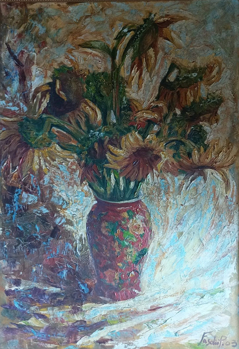 P. Fasolini - Senza titolo (vaso di fiori)